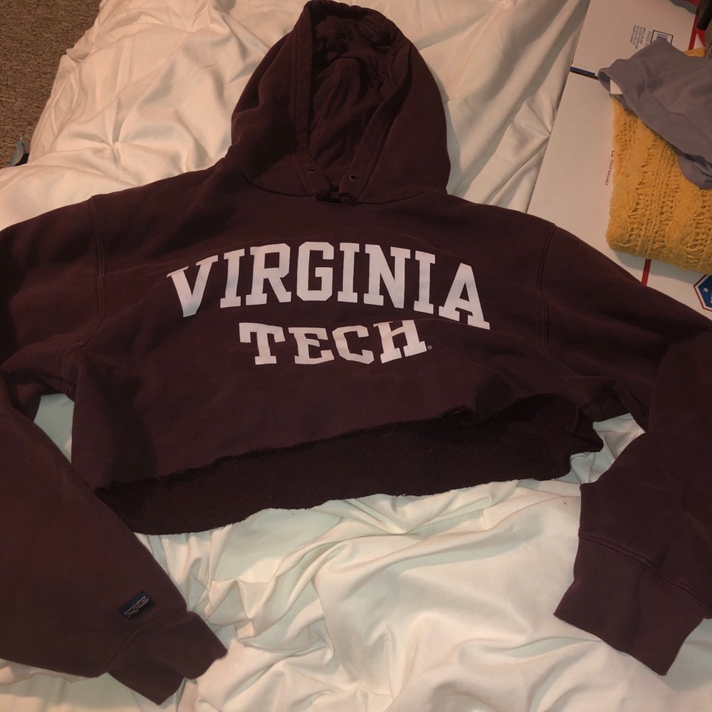 Virginia Tech cropped hoodie